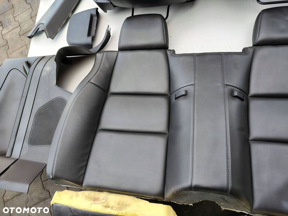 FOTEL FOTELE BOCZKI KOMPLET CZARNA SKÓRA GRZANE PEUGEOT 307 CC - 7