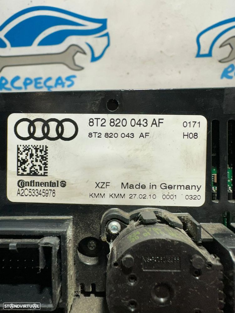 .Display Sofagem Comando Ar Condicionado AC Climatronic Continental Audi A4 B8 A5 8T - 6