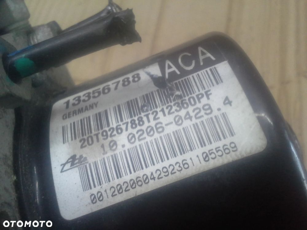Chevrolet Cruze pompa sterownik abs 13356788ACA plus wtyczka z wiązką - 5