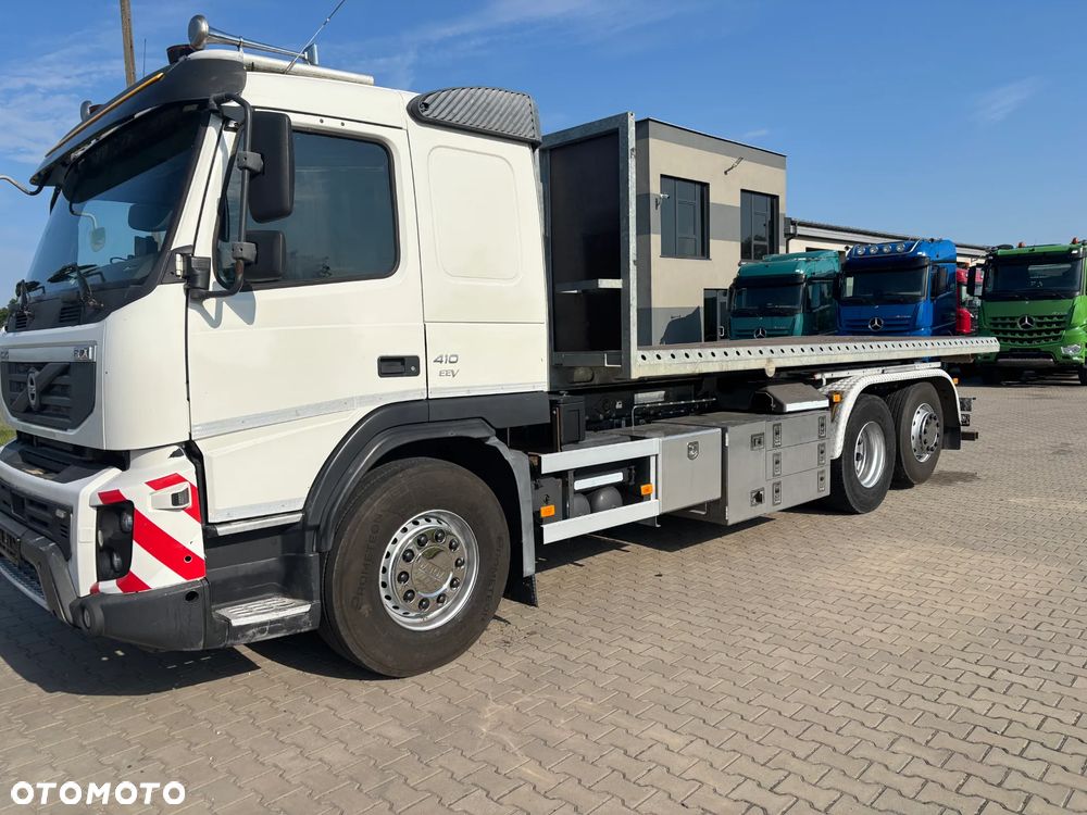 Volvo FMX 6x2R hakowiec MEILLER RK2067 udzwig 20000kg , z platformą do przewozu maszyn , pojazdów lub ładunków, - 28
