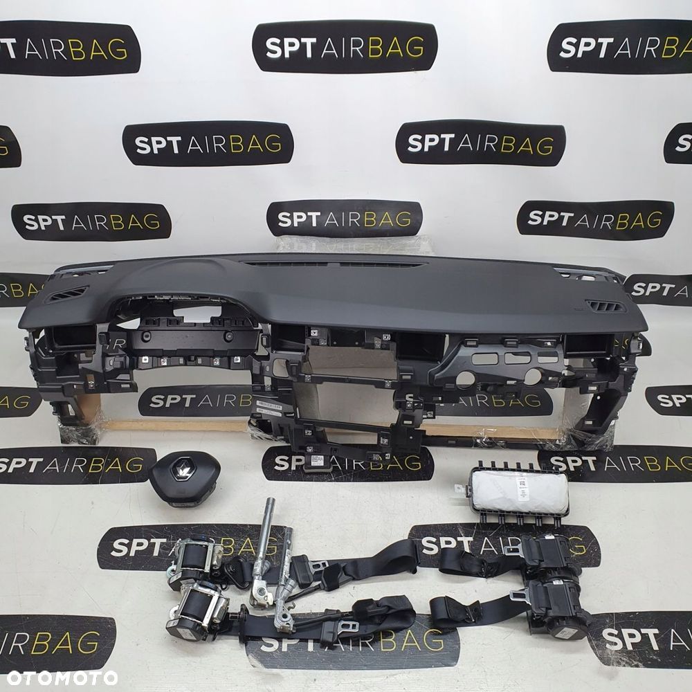 RENAULT ARKANA DESKA ROZDZIELCZA KONSOLA KOKPIT PULPIT PODUSZKI AIRBAG AIR BAG PASY KIT SET - 1