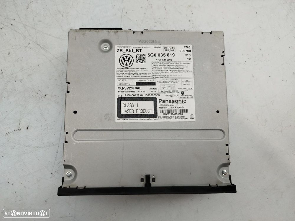 Rádio / auto-rádio VOLKSWAGEN Golf VII (5G1, BQ1, BE1, BE2) - 2