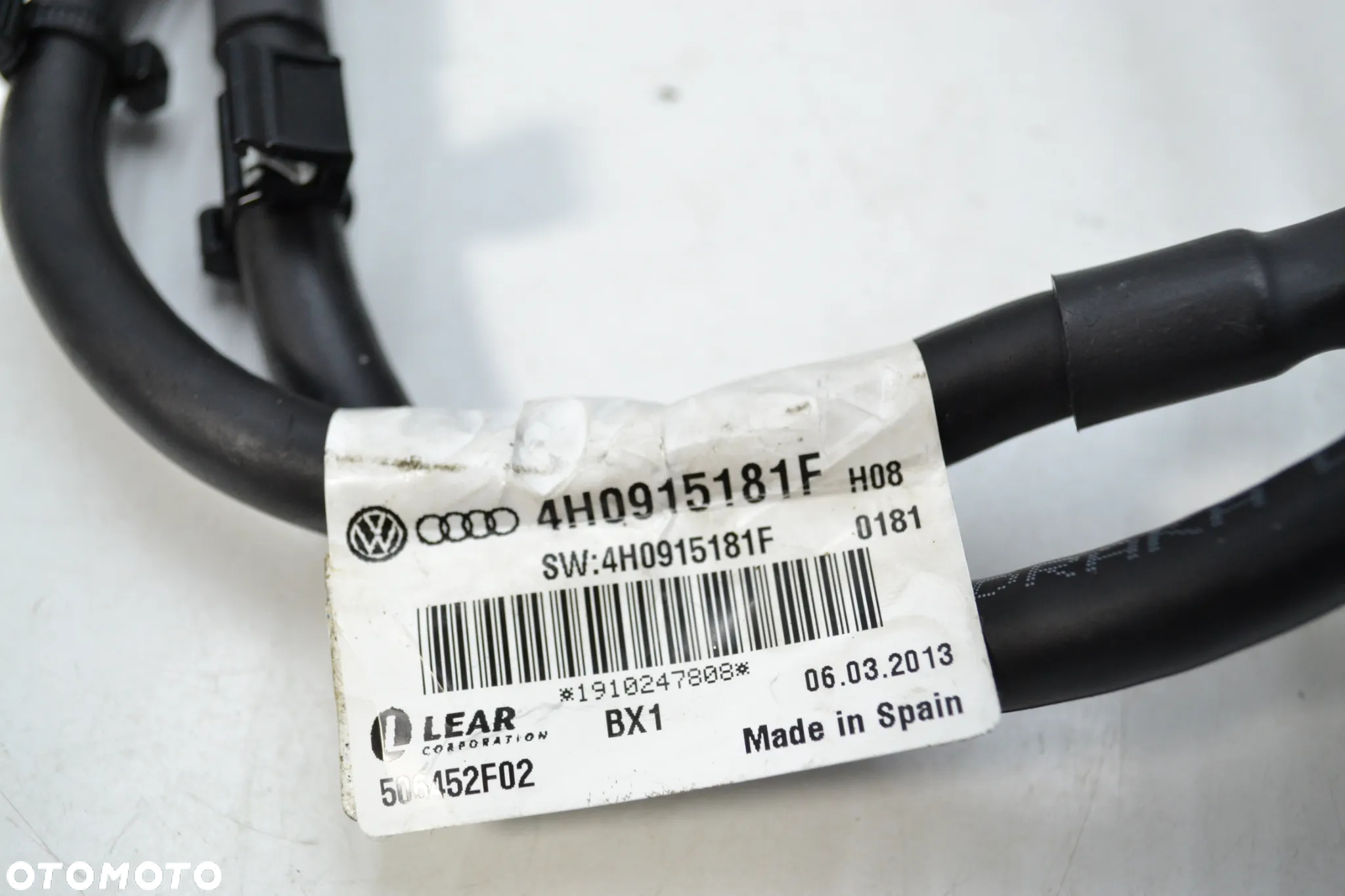 AUDI A8 D4 PRZEWÓD AKUMULATORA MINUS MASA KLEMA 4H0915181F - 8