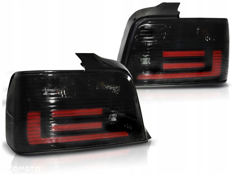 lampy tyl ne kpl led bar neon tuning black smoke bmw 3 e36 sedan 1990-1999 - 3
