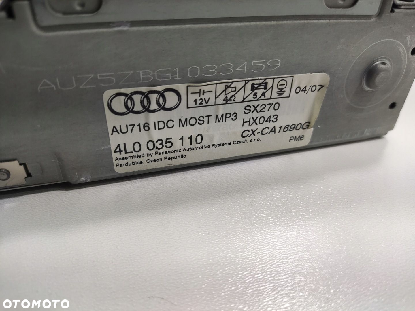 ZMIENIARKA CD AUDI Q7 I 4L 4L0035110 2005-2009 - 4