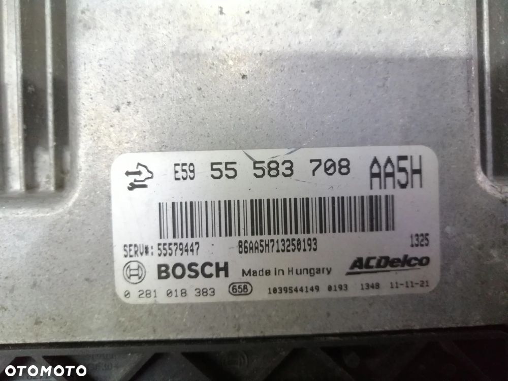 Chevrolet Aveo T300 1.3 Dizel zestaw startowy komputer Bosch 0281018383 immo licznik stacyjka i inne - 3