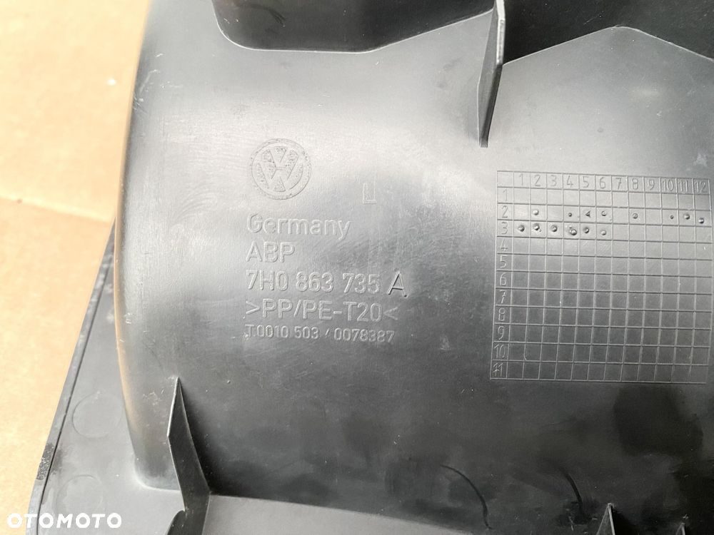 VW T5 TRANSPORTER 03- Stopień Plastikowy Próg lewy przód 7H0863735A Orygina - 6