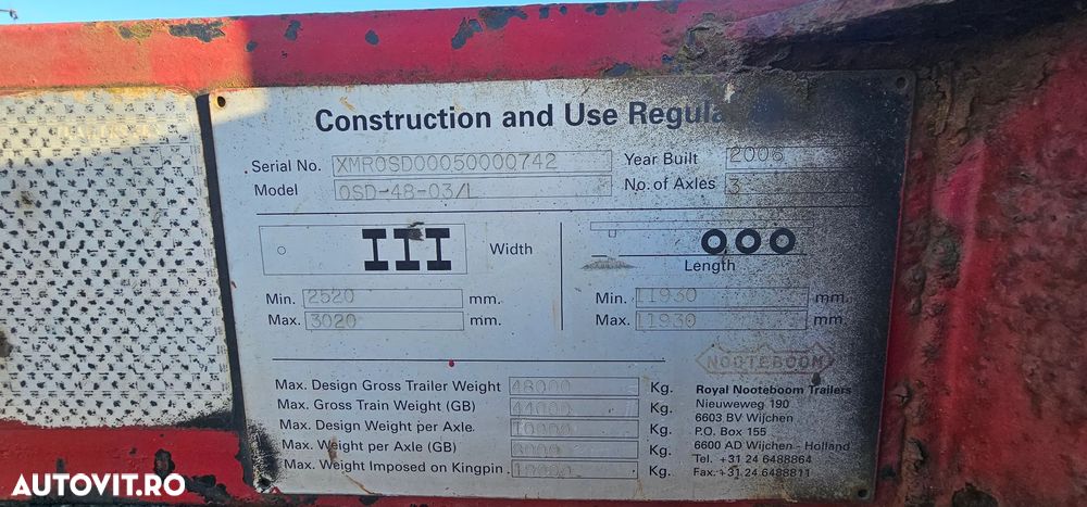 Nooteboom Trailer 3 axe - 5