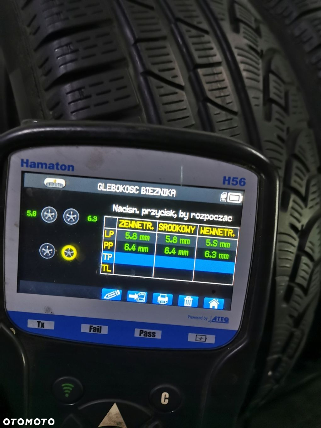 215/55r16 pirelli opony zimowe 6mm 4872 - 7