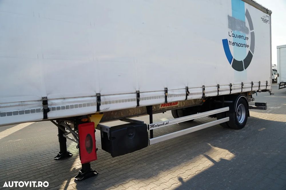 Fruehauf CITYLINER CORTINĂ / 1 AXĂ / DIRECȚIE / LUNGIME 11 M / CUREA CĂRUCIOR / PODEA REZISTENTĂ - 10