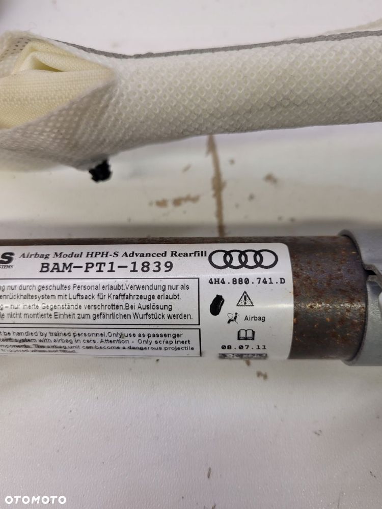 KURTYNA LEWA AUDI A8 D4 LONG 4H4880741D ORYGINAŁ - 4