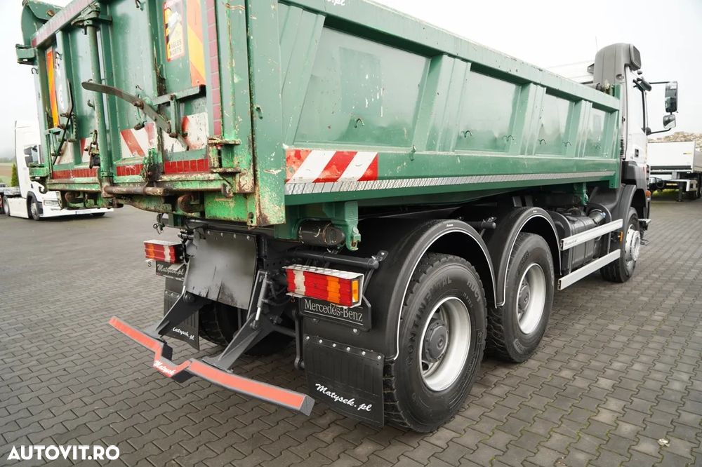 Mercedes-Benz AXOR 2636 / 6x4 / BASCULĂ CU 2 LATE / HIDROCLAPĂ / HIDROCLAPĂ / SPECIAL / CU PUNGĂ DE TRECERE FRONTALĂ / MANUALĂ - 22