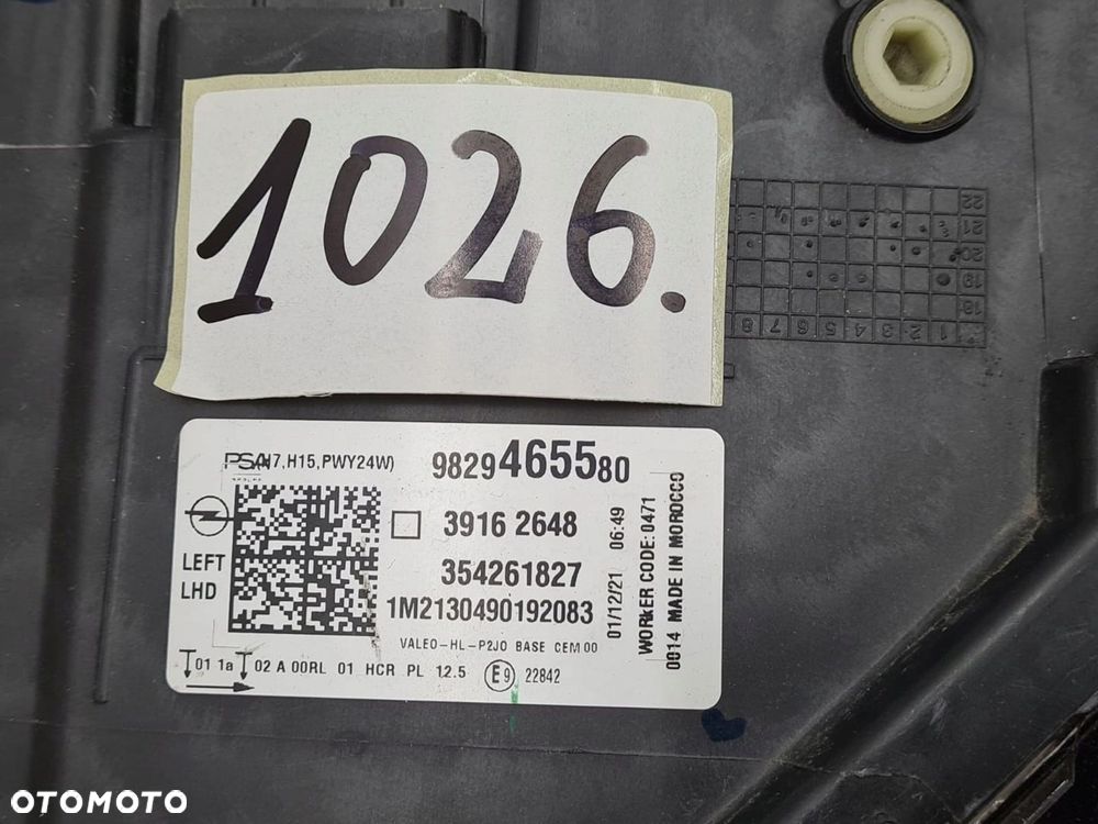 LAMPA lewy przód Opel Corsa F 19-23r - 6