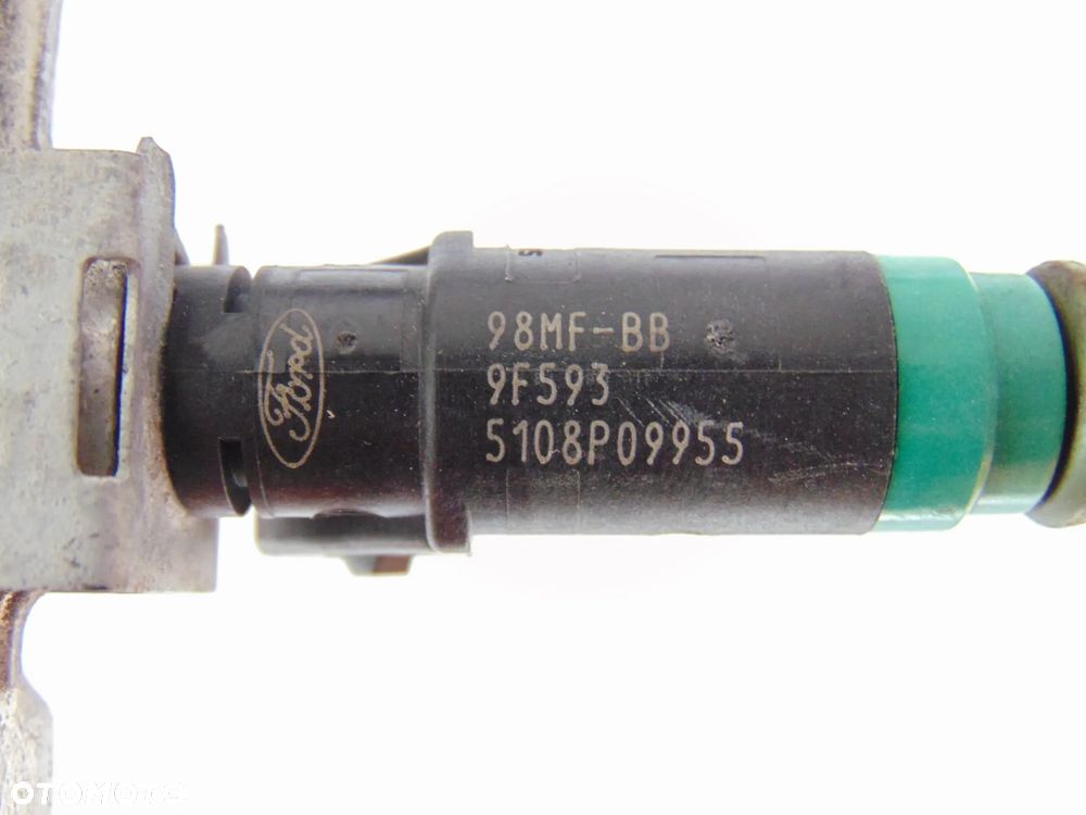 KOMPLET wtryski wtrysk wtryskiwacz paliwa 98MF-BB9F593 Ford Fiesta MK6 VI 1.4 benzyna 02-09r - 8