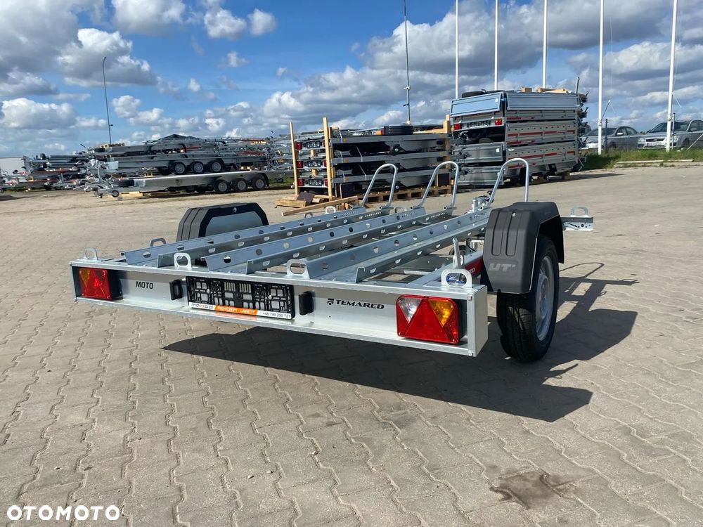 TEMARED DOSTAWA Przyczepa motocyklowa 230x155cm DMC750kg na 3 motory UCHYLNA - 2