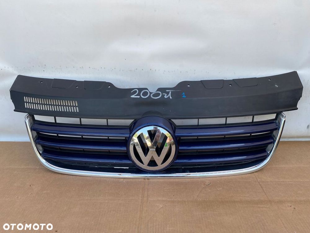 VW T5 CARAVELLE MULTIVAN 04- ATRAPA GRILL ORYGINAŁ METALIK 7H5A807101 - 1