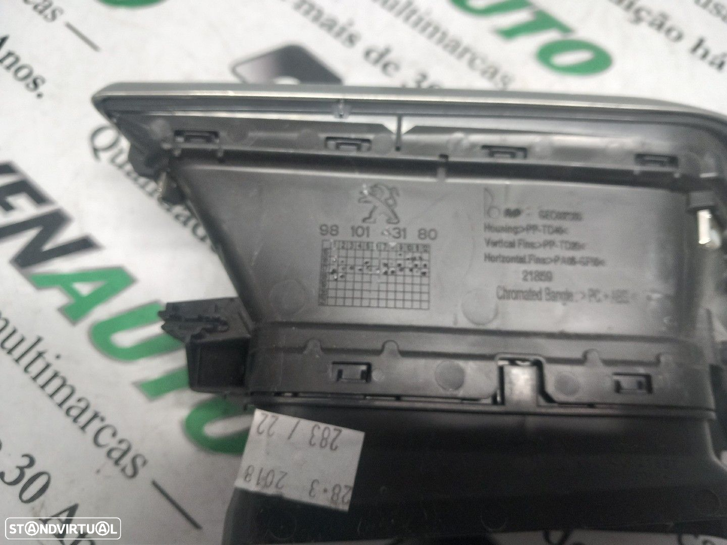Grelha / Difusor Sofagem Peugeot 3008 Suv (M_) - 3