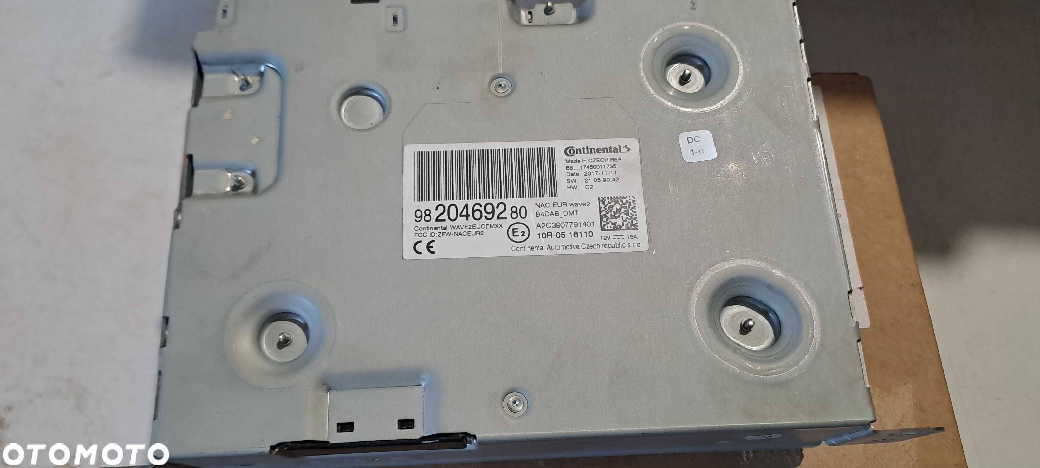 Radio nawigacja NAC 5008 II 3008 II C4 Spacetourer ORG PSA 98204.69280 - 8