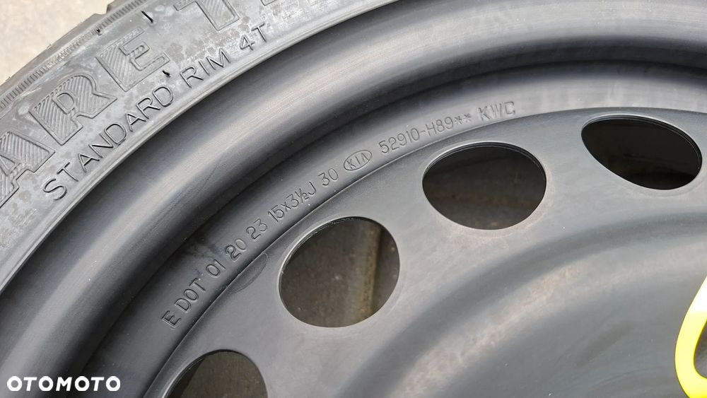 Koło Dojazdowe 15 Kia Stonic Rio IV Picanto III 4x100 ET 30 115/70 R15 52910-H89 - 2