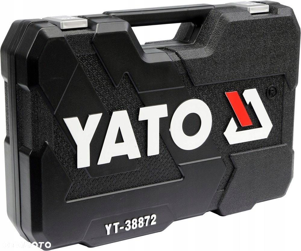 YATO ZESTAW 1/2" 1/4" 3/8" KLUCZE NASADOWE PŁASKIE BITY TORX NASADKI 128el - 3