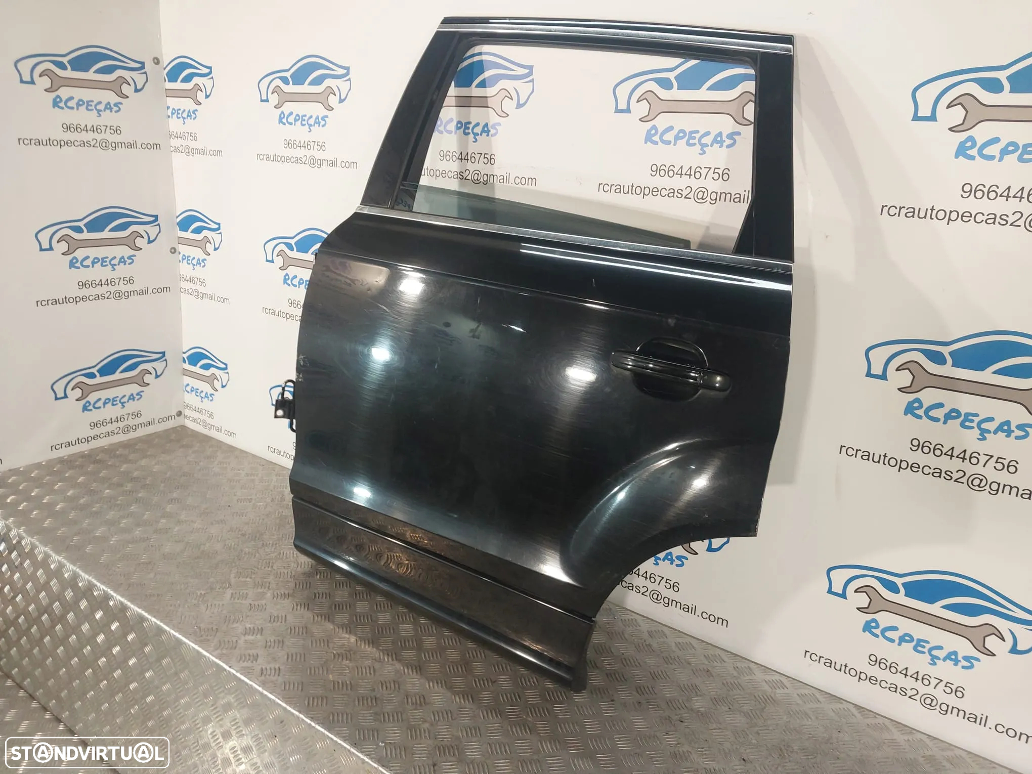 PORTA PORTAS TRASEIRA TRÁS ESQUERDA AUDI Q7 MOTOR PUXADOR VIDRO - 6