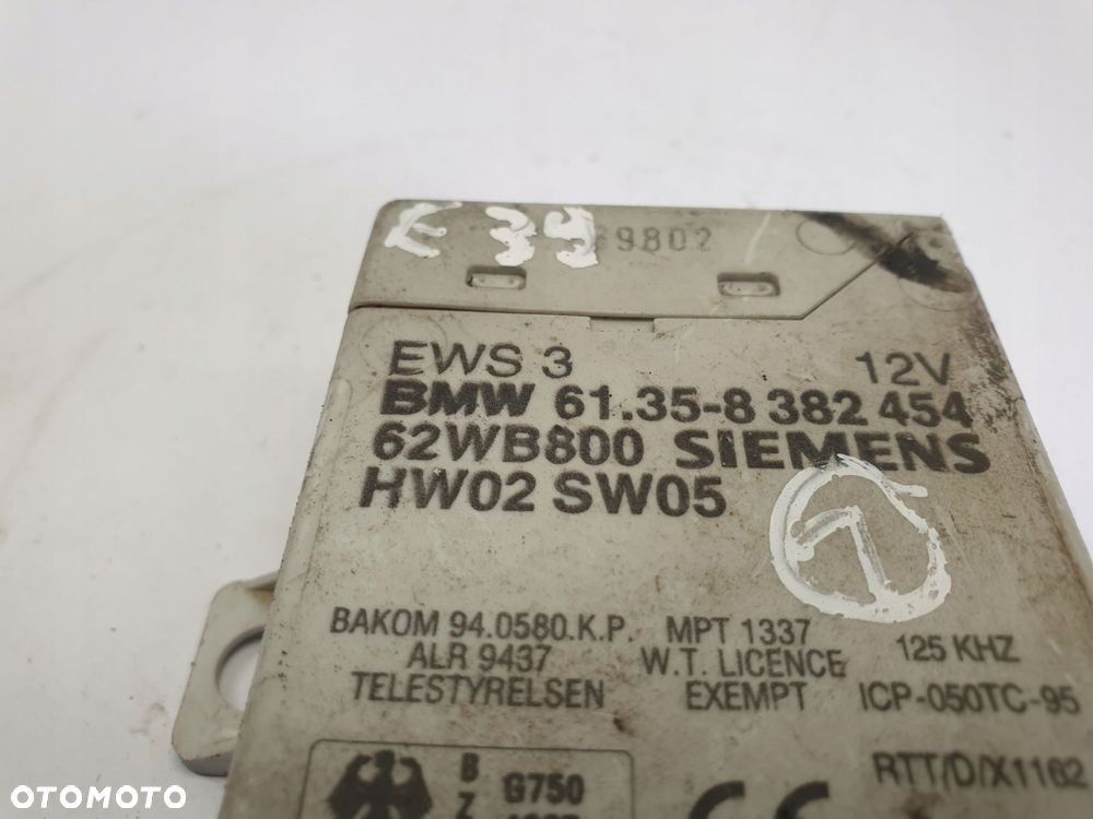 BMW E39 MODUŁ EWS Komputer 8382454 - 3