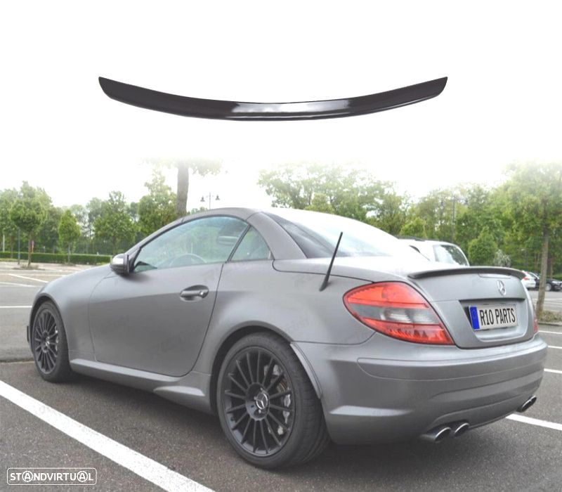 AILERON SPOILER MERCEDES SLK R171 04-11 LOOK AMG PRETO BRILHANTE - 1