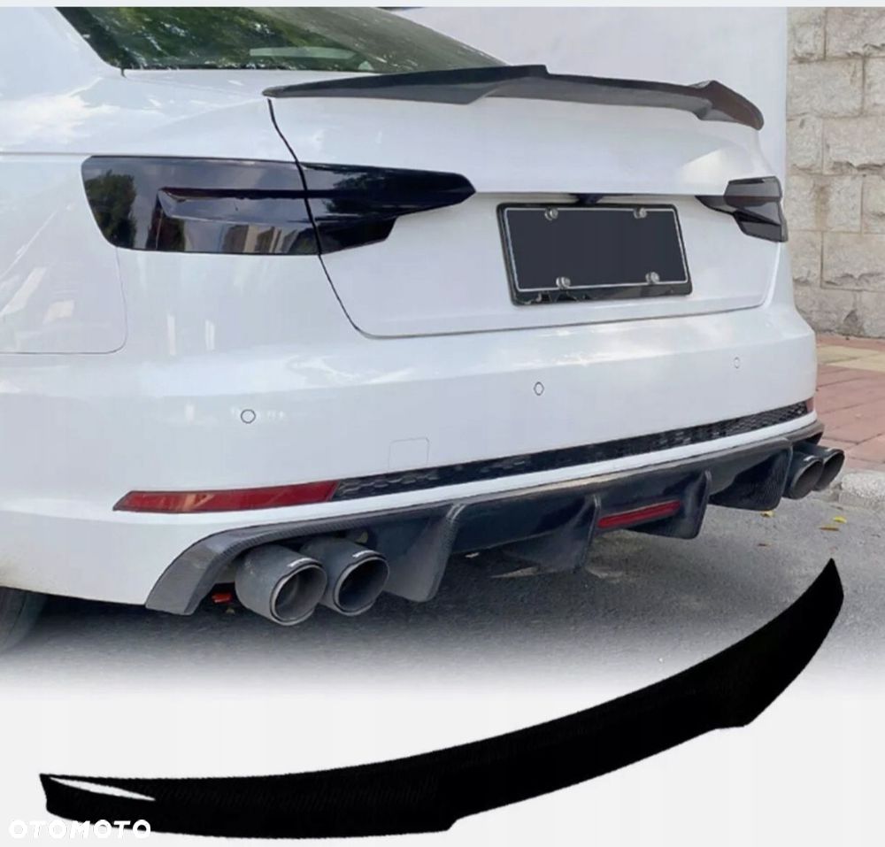 Audi A5 F5 Lotka Spoiler Tylna Dokładka Klapy M4 look Czarny Połysk - 4