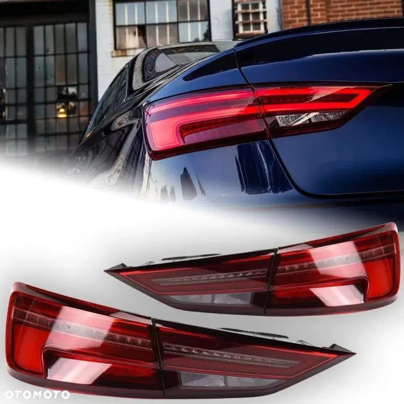 Audi A3 2013–2019 Lampy Tylne LED DRL Dynamiczny Kierunkowskaz Stop Cofanie Komplet - 4