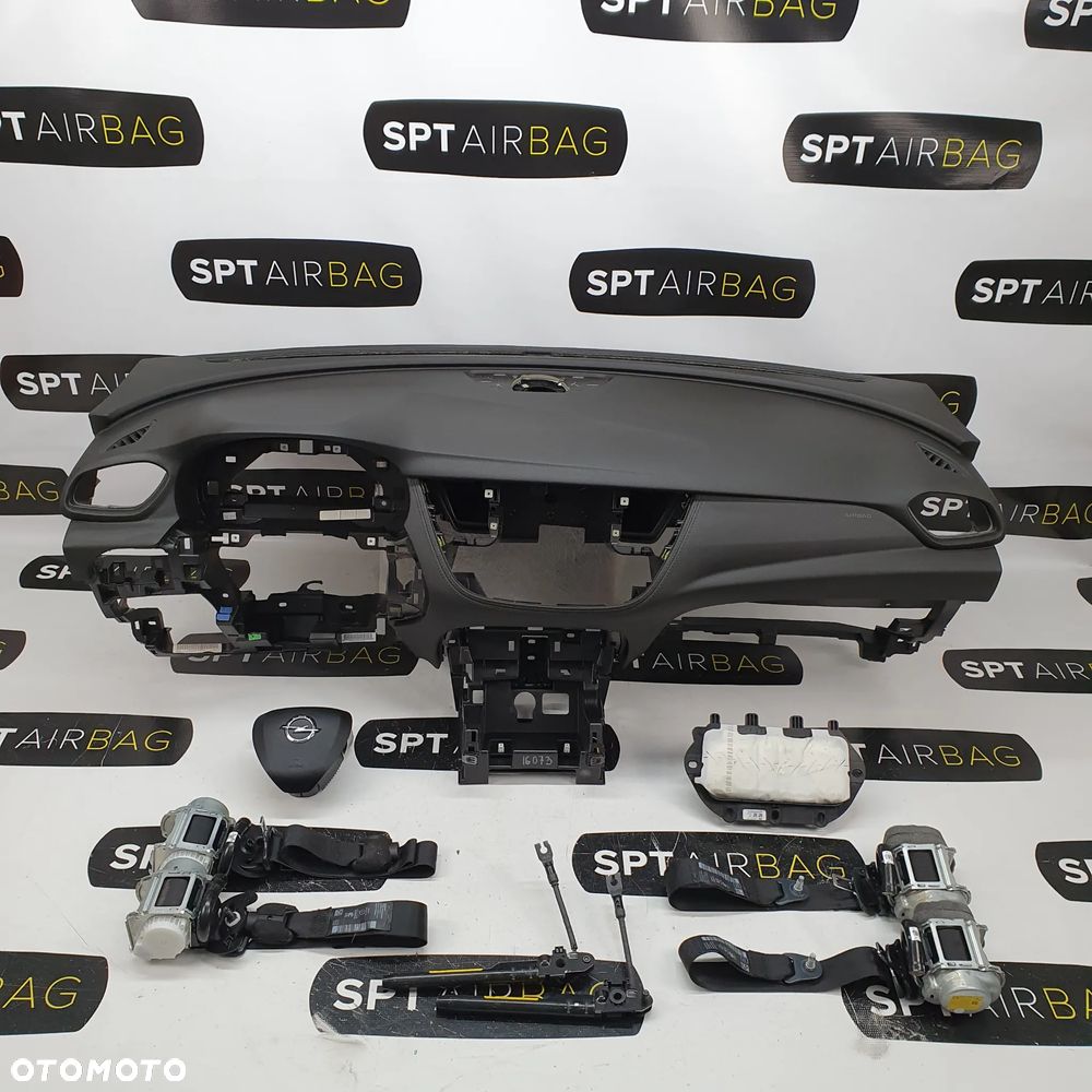 OPEL GRANDLAND PRZED LIFTEM DESKA ROZDZIELCZA KONSOLA KOKPIT PULPIT PODUSZKI AIRBAG AIR BAG PASY NAPINACZE KIT SET - 1