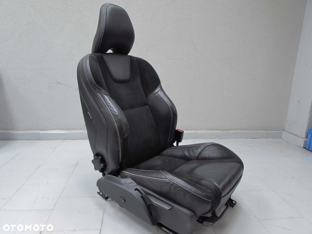 VOLVO S60 II 10-17 R DESIGN FOTELE SIEDZENIA KANAPA OPARCIE TAPICERKA SKORA ALCANTARA GRZANE - 4