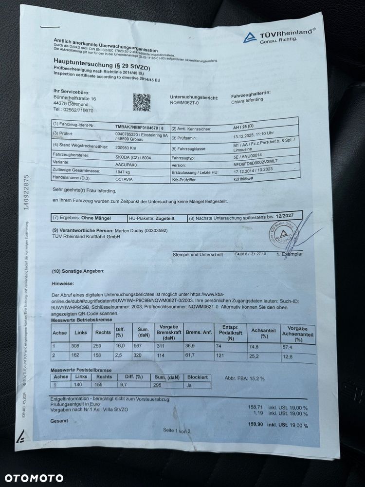 Skoda Octavia 2.0 TDI DSG RS - 32