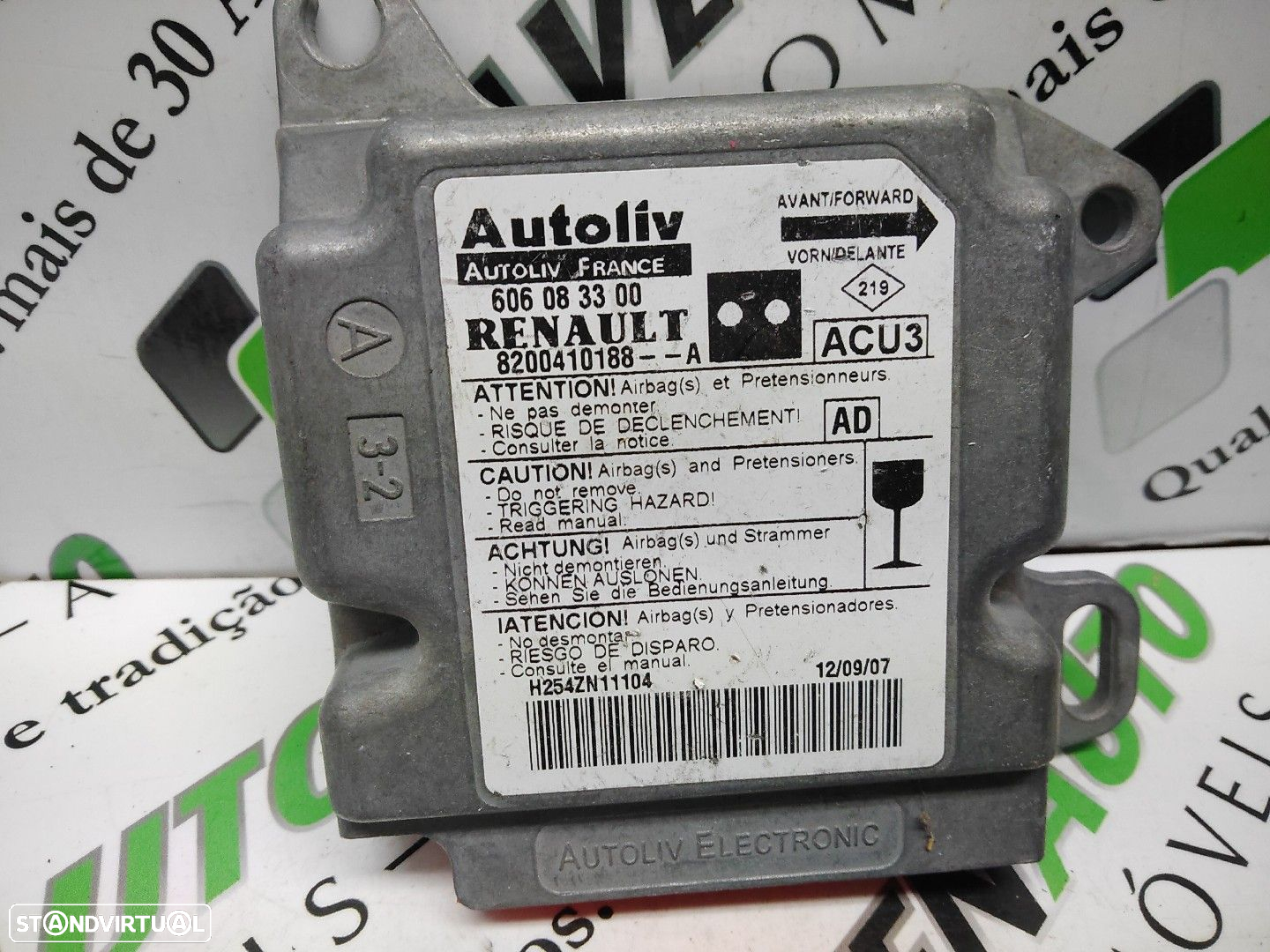Centralina Airbags Renault Kangoo (Kc0/1_) - 2