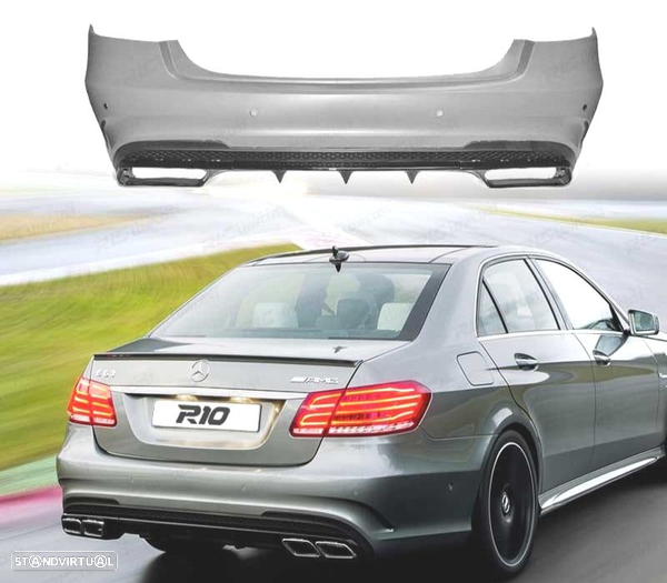 PARA-CHOQUES TRASEIRO MERCEDES CLASE E W212 13-16 LOOK AMG PDC