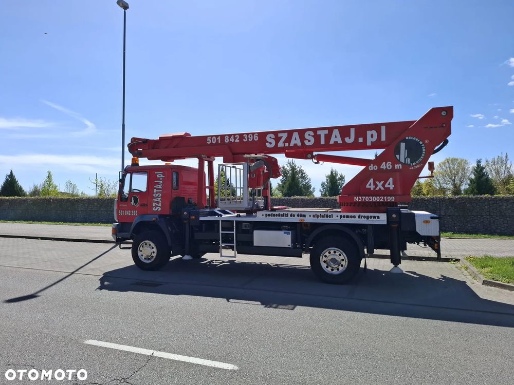 MAN Podnośnik Koszowy Wumag WT 355 4x4  - 35 Metrów w Górę 25 Metrów w Bok Pilot Palfinger Udźwig 400 kg Multitel GSR Ruthmann - 10