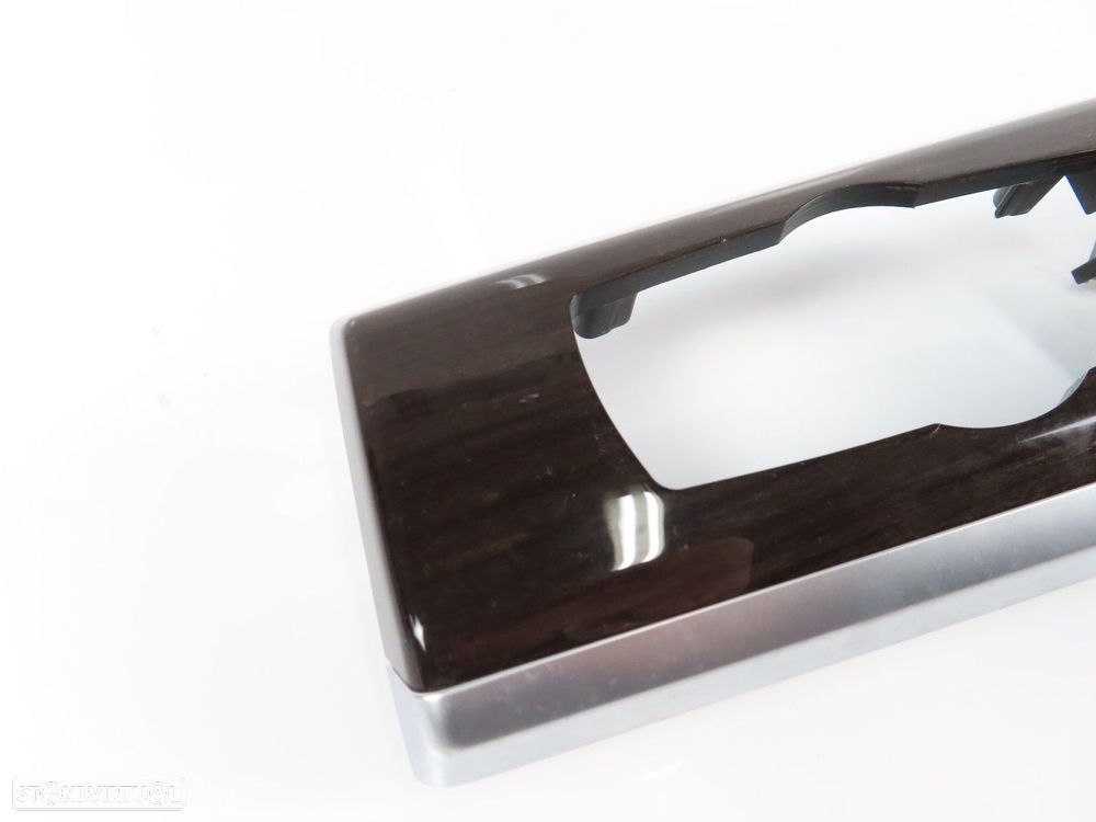 Friso do tablier em Madeira Esquerdo Seminovo/ Original BMW 7 (F01, F02, F03, F0... - 2