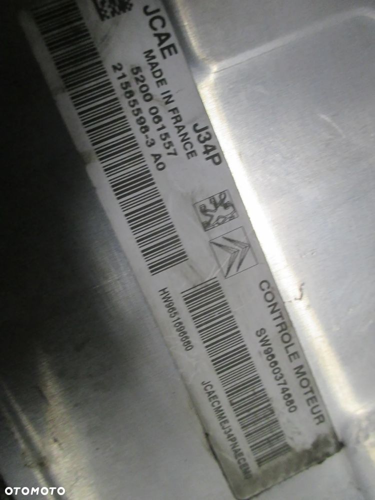 Sterownik komputer CITROEN C2 C3 9660374680 5200061557 J34P - 4