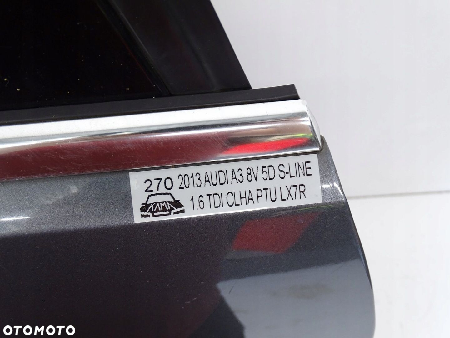 DRZWI LEWE LEWY TYŁ TYLNE AUDI A3 8V 5D SB LX7R - 8