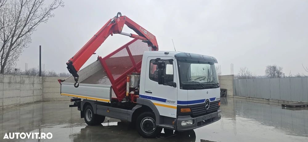 Mercedes-Benz Atego 1017 Camion Basculabil cu Macara - 3