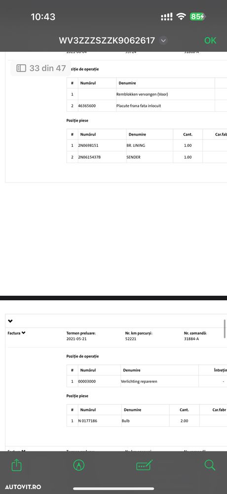 Volkswagen VW Crafter Cub TVA DEDUCTIBIL 35 an 2020 2.0tdi 157.000km Istoric Service Complet la reprezentanta vw Stare foarte buna NU Mercedes Sprinter Duba Iveco Ford transit izoterma - 15