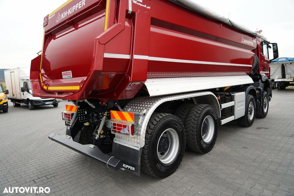 MAN TGS 41.480 / 8X8 / ​​BASCULATOR / AUTOMAT / NOU-NOUȚ / ECHIPAMENTE BOGATE / DISPONIBIL IMEDIAT / AUR METALIC / - 16
