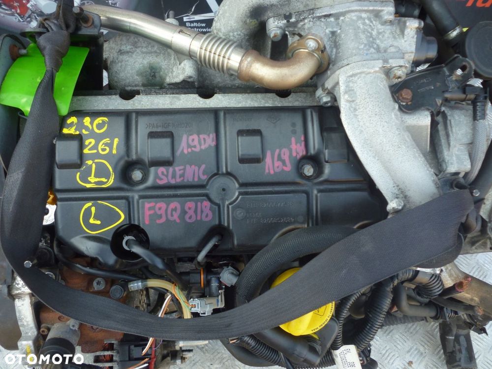 SILNIK KOMPLETNY RENAULT SCENIC 1.9 DCI 130KM F9Q818 169 TYS - 2