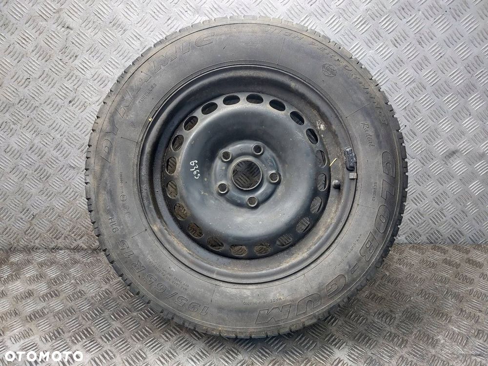 KOŁO FELGA OPONA ZAPAS 5X112 6Jx15 195/65R15 AUDI VW SKODA 3B0601027D - 1