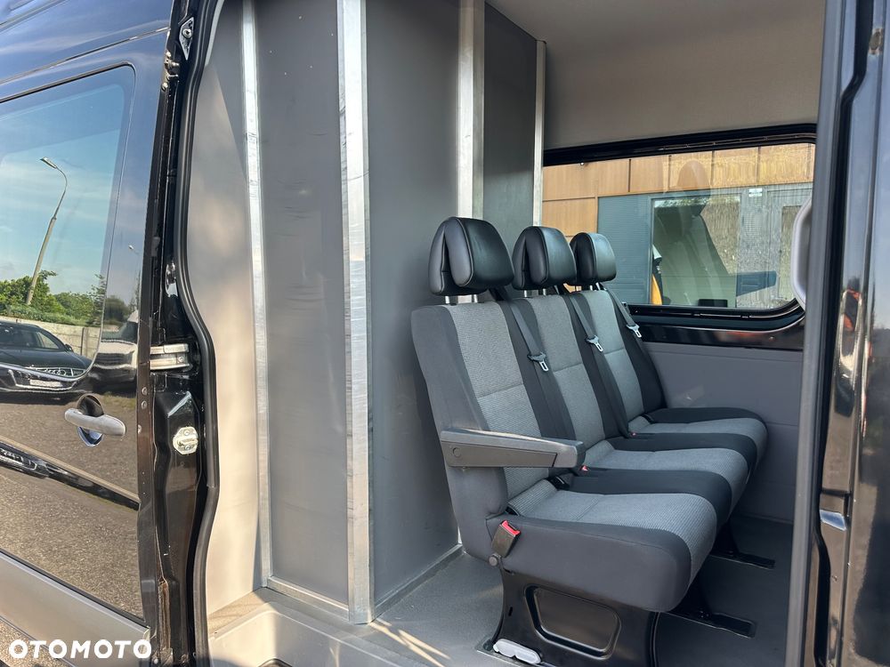 Volkswagen Crafter 2.0tdi 136ps 6oso brygadowka Maxi czarna - 30