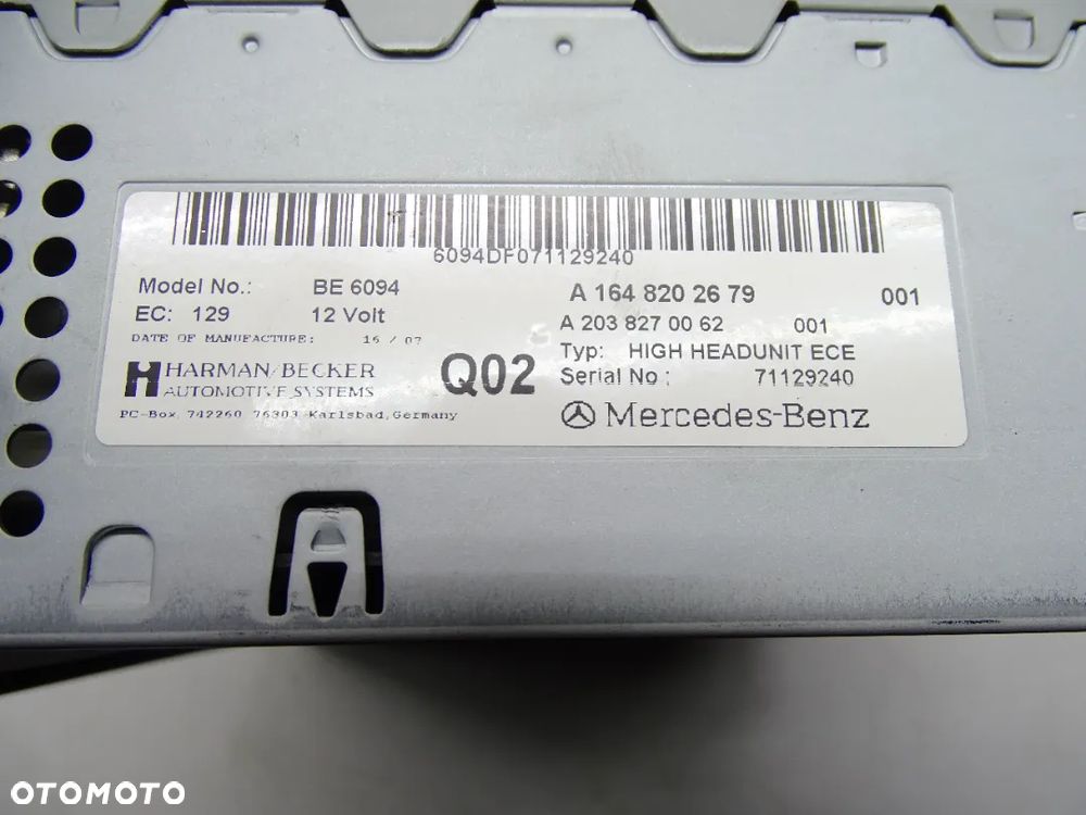 ML W164 Radio Command 1648202679 - 4