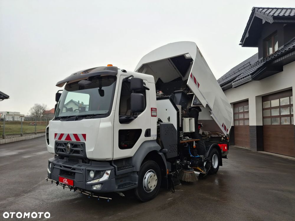 Renault D12 Midlum Zamiatarka SEMAT Zoeller FAUN Euro 6 Szczotki L/R Karcher Listwy Ciśnieniowe Mycie Jezdni PM 2.5 PM 10 2017r - 9