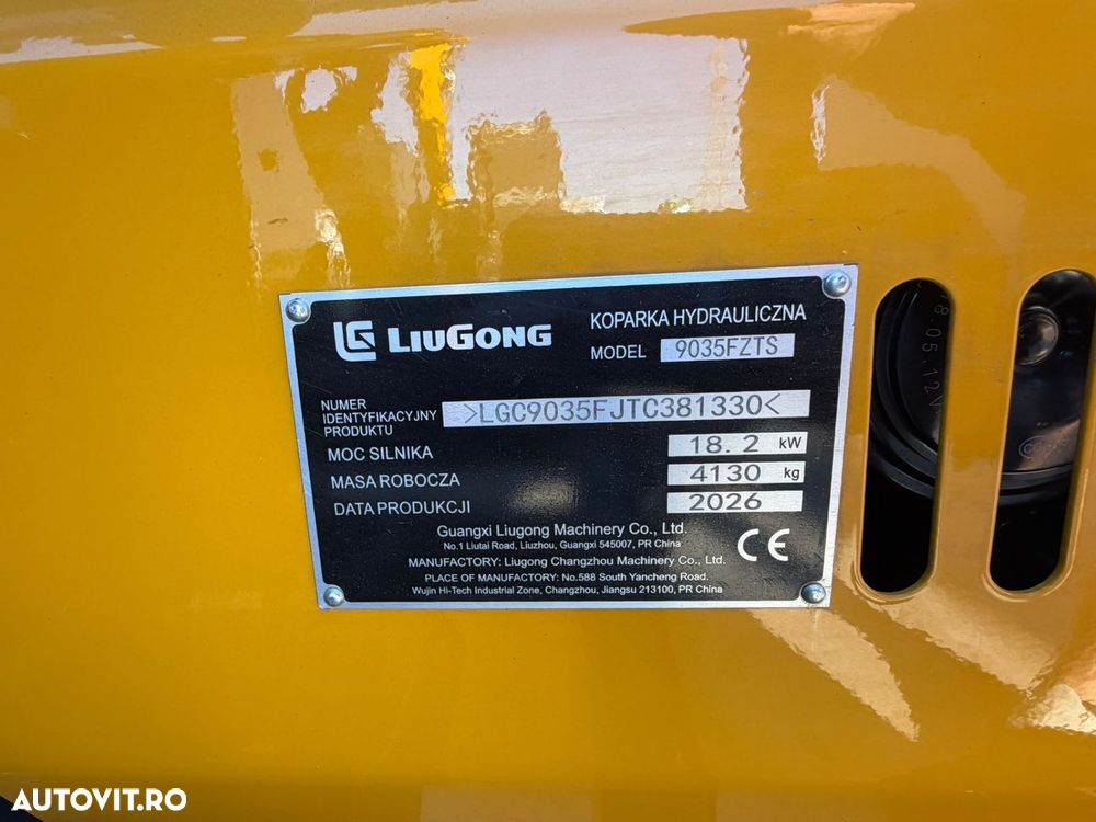 Liugong 9035FZTS Miniexcavator - 9