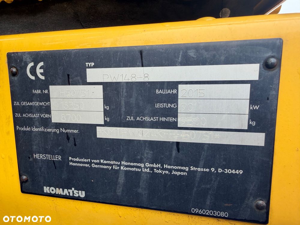 Komatsu Pw148 - 5