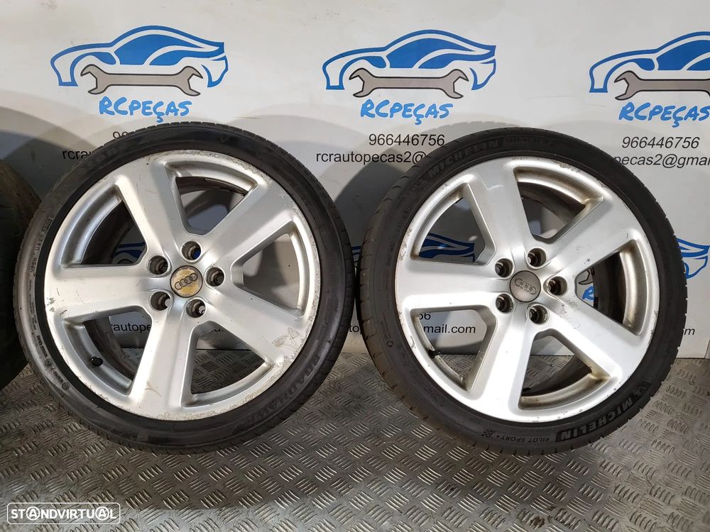 Conjunto Jantes 18 originais Audi A3 8P S-Line 7.5J ET54 5x112 Ronal 8P0601025S - 5