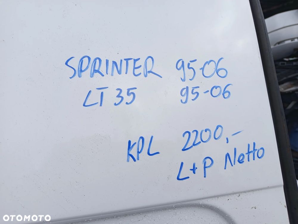 TYLNE DRZWI KOMPLET LEWE+PRAWE MERCEDES SPRINTER 901 VW LT35 95-06 - 4